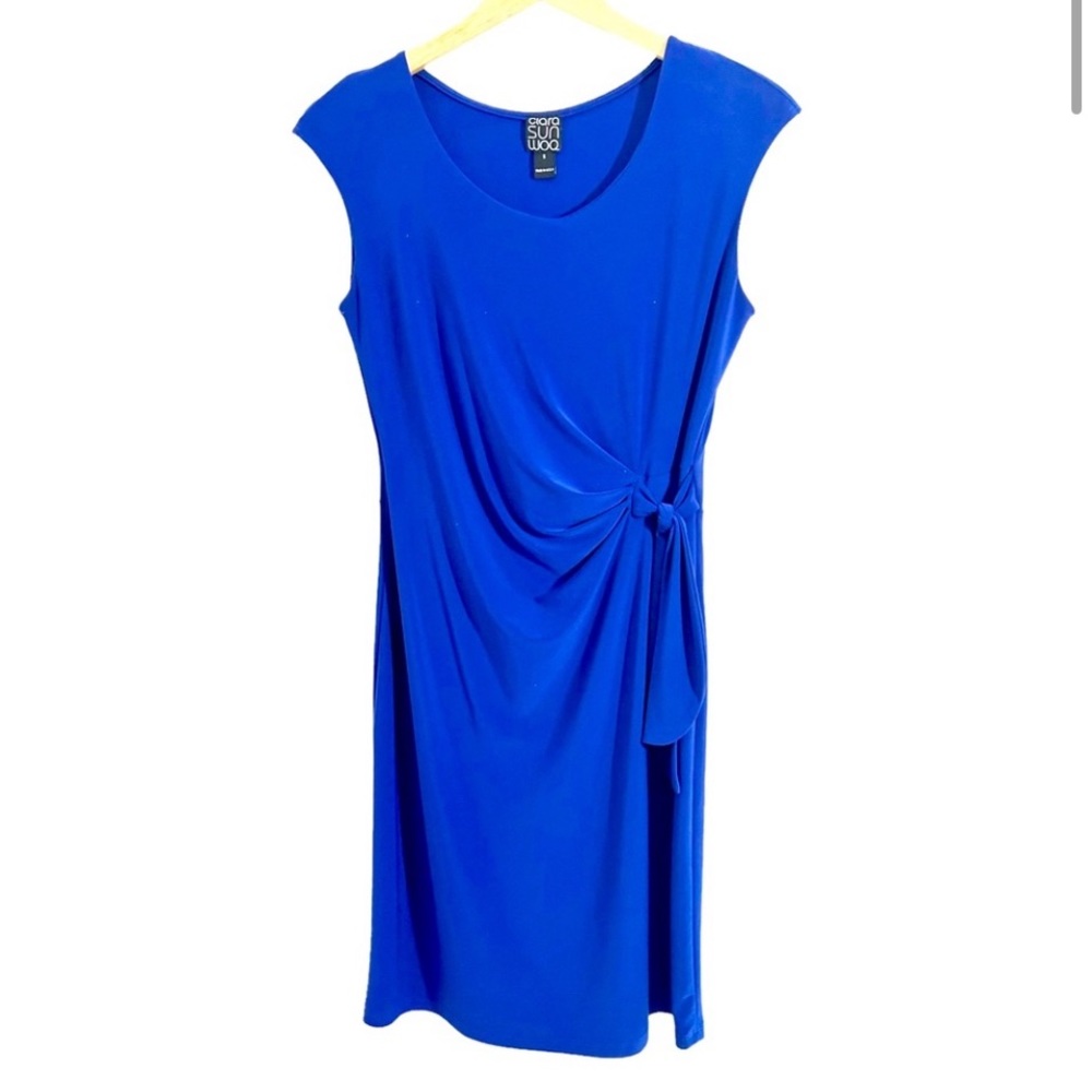 Clara Sun Woo Blue Midi Dress